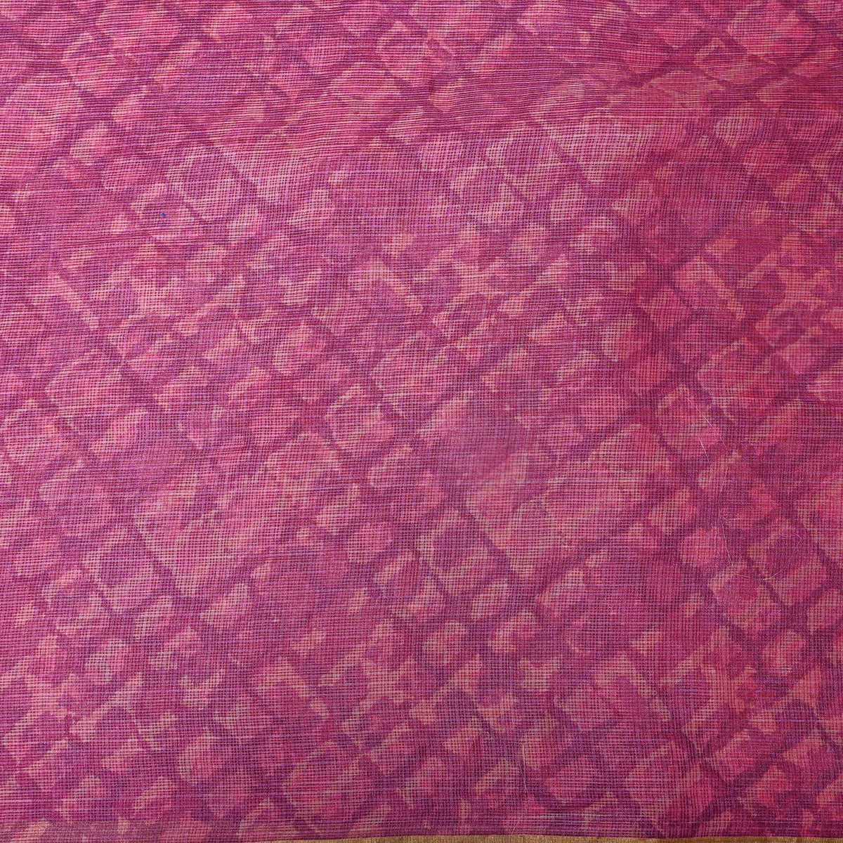 Purple Abstract Print Kota Fabric