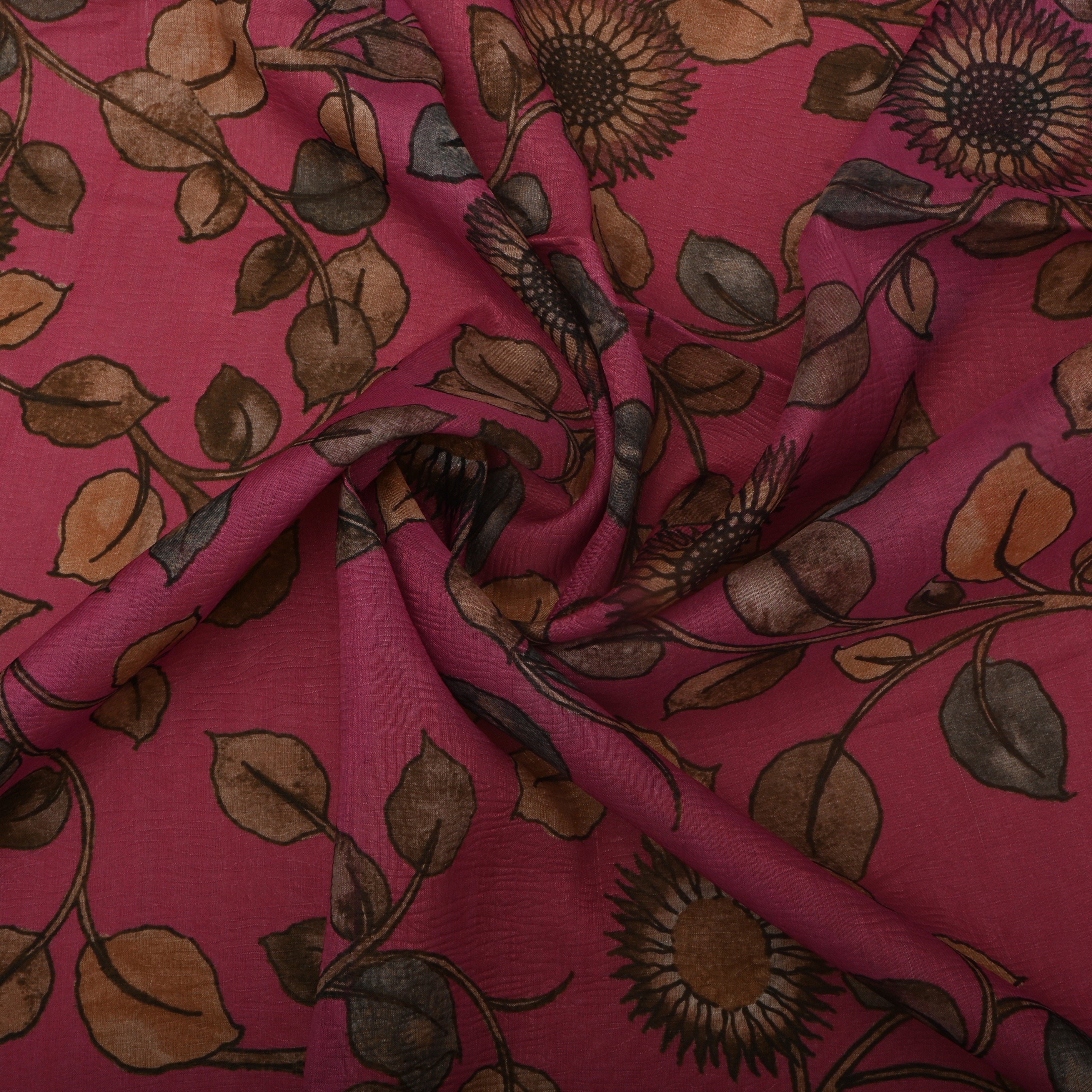 Fandango Purple Floral Jaal Tissue Fabric