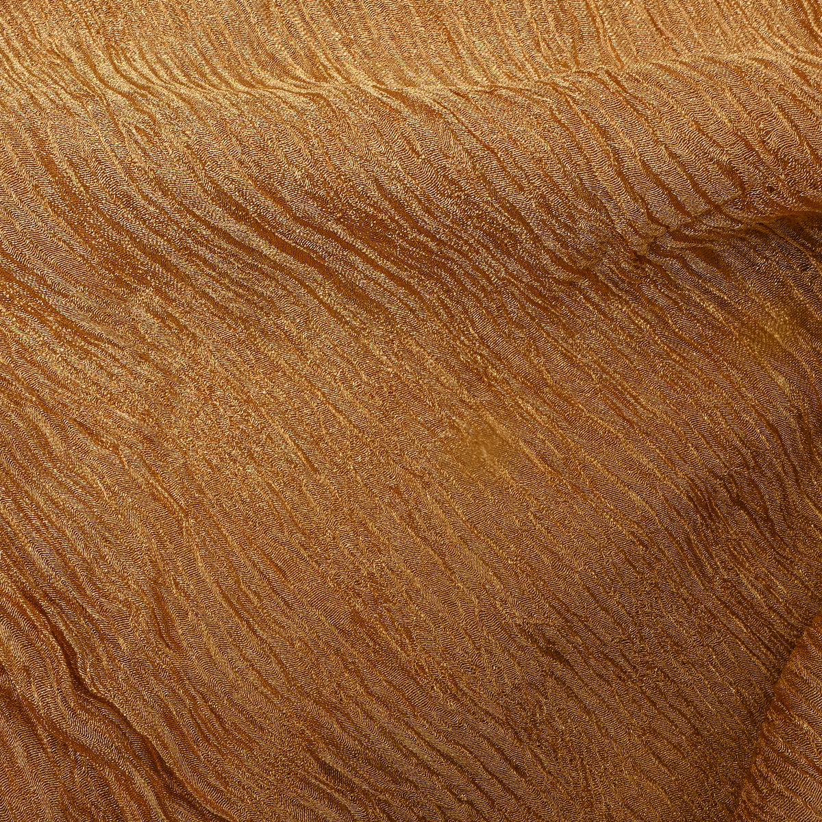 Plain Burnt Orange Crushed Tissue Fabric