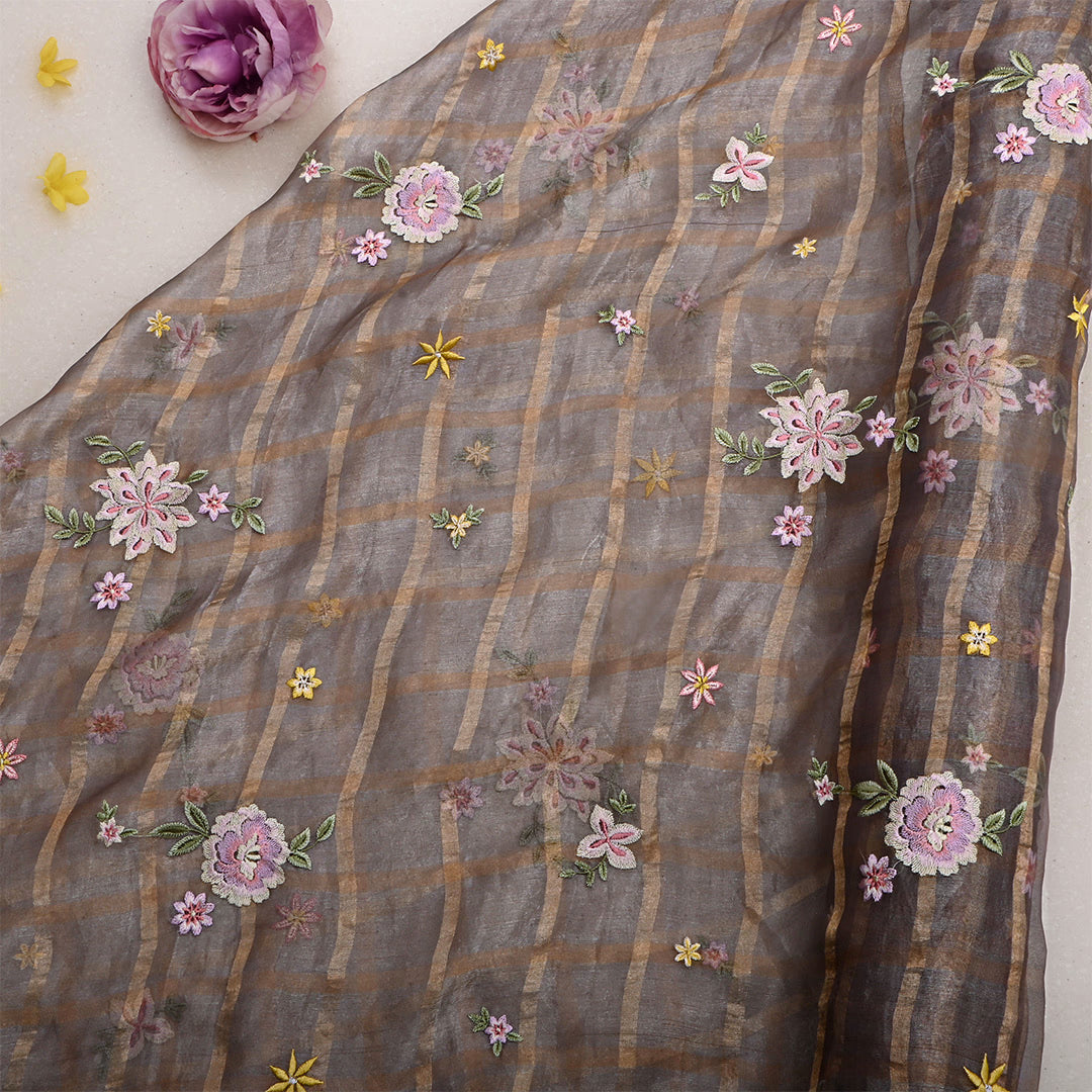 Hurricane Tissue Embroidered Fabric