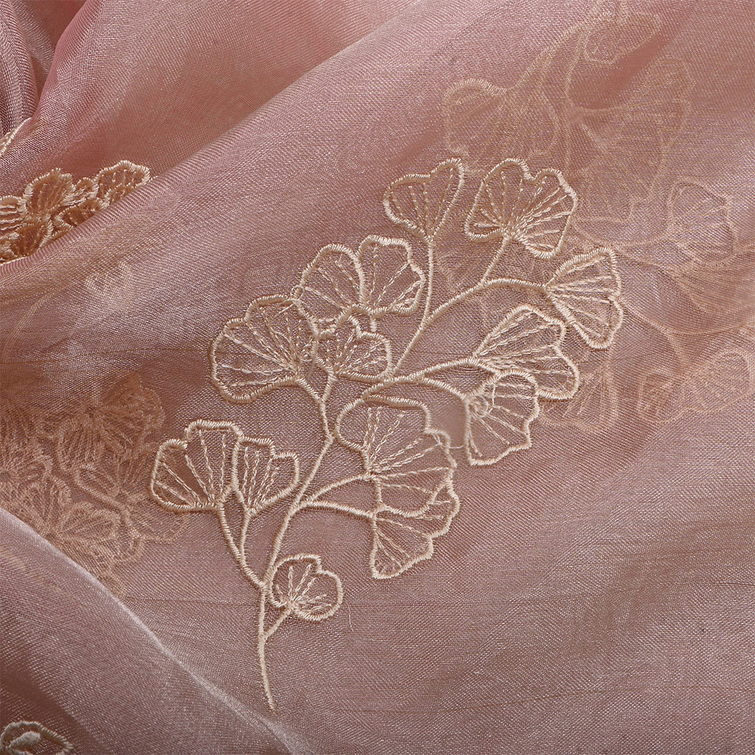 Brandy Rose Organza Floral Embroidered Fabric