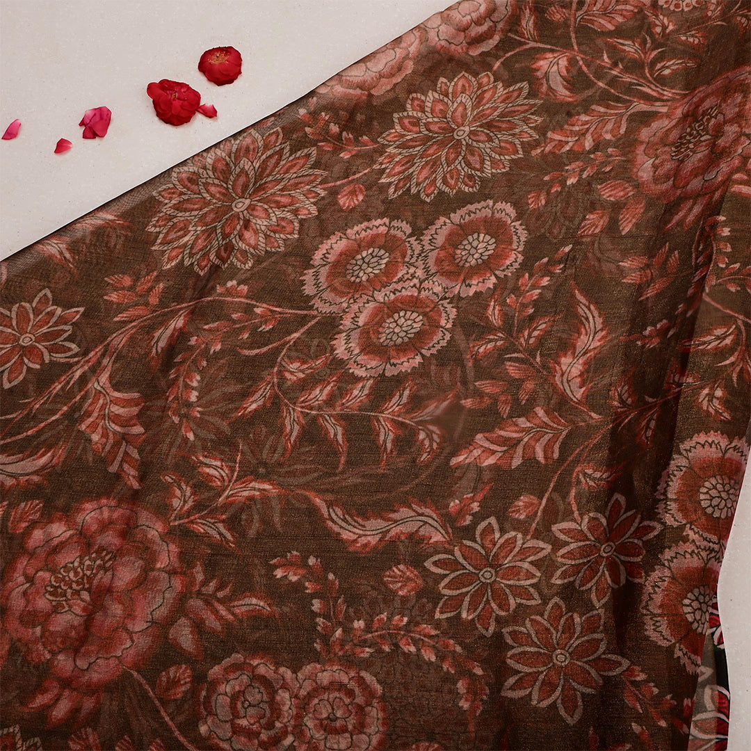 Irish Coffee Tissue Printed Fabric