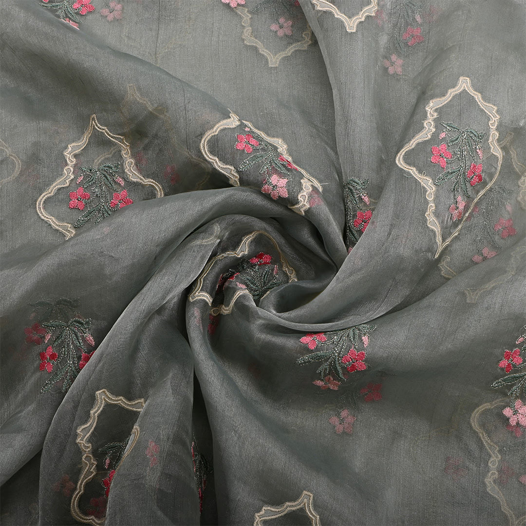 Philippine Silver Tissue Patch Work Fabric