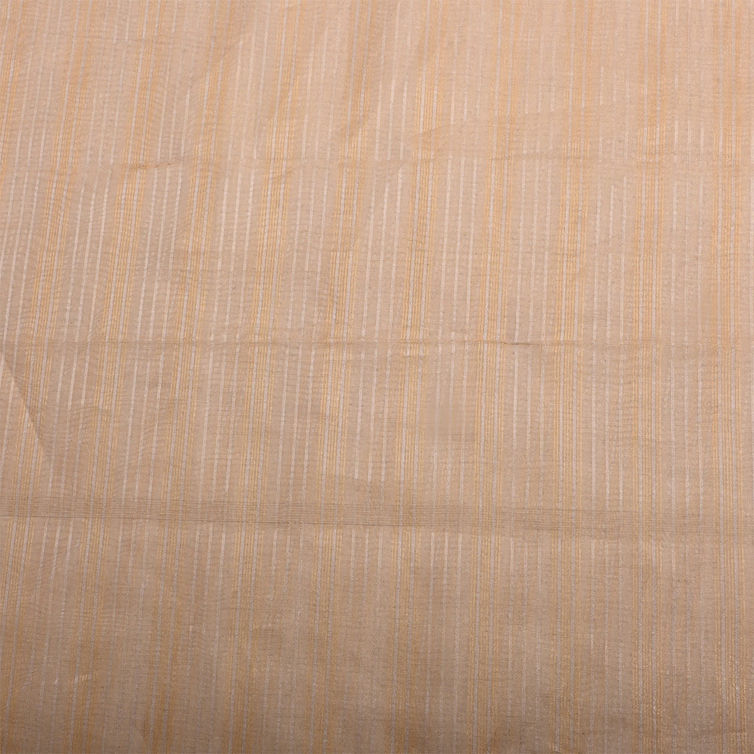 Gold Jamawar Tissue Striped Fabric
