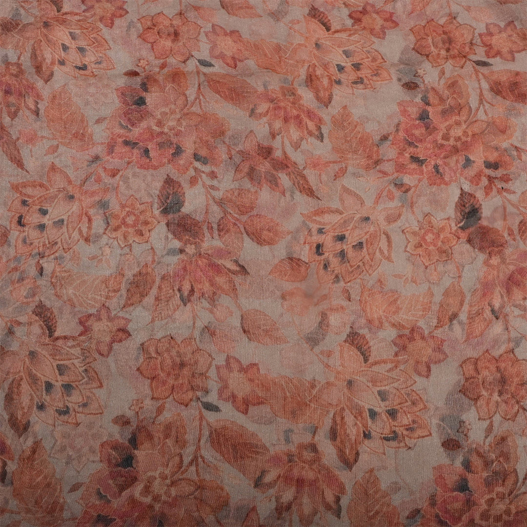 Light Grey Tissue Printed Fabric