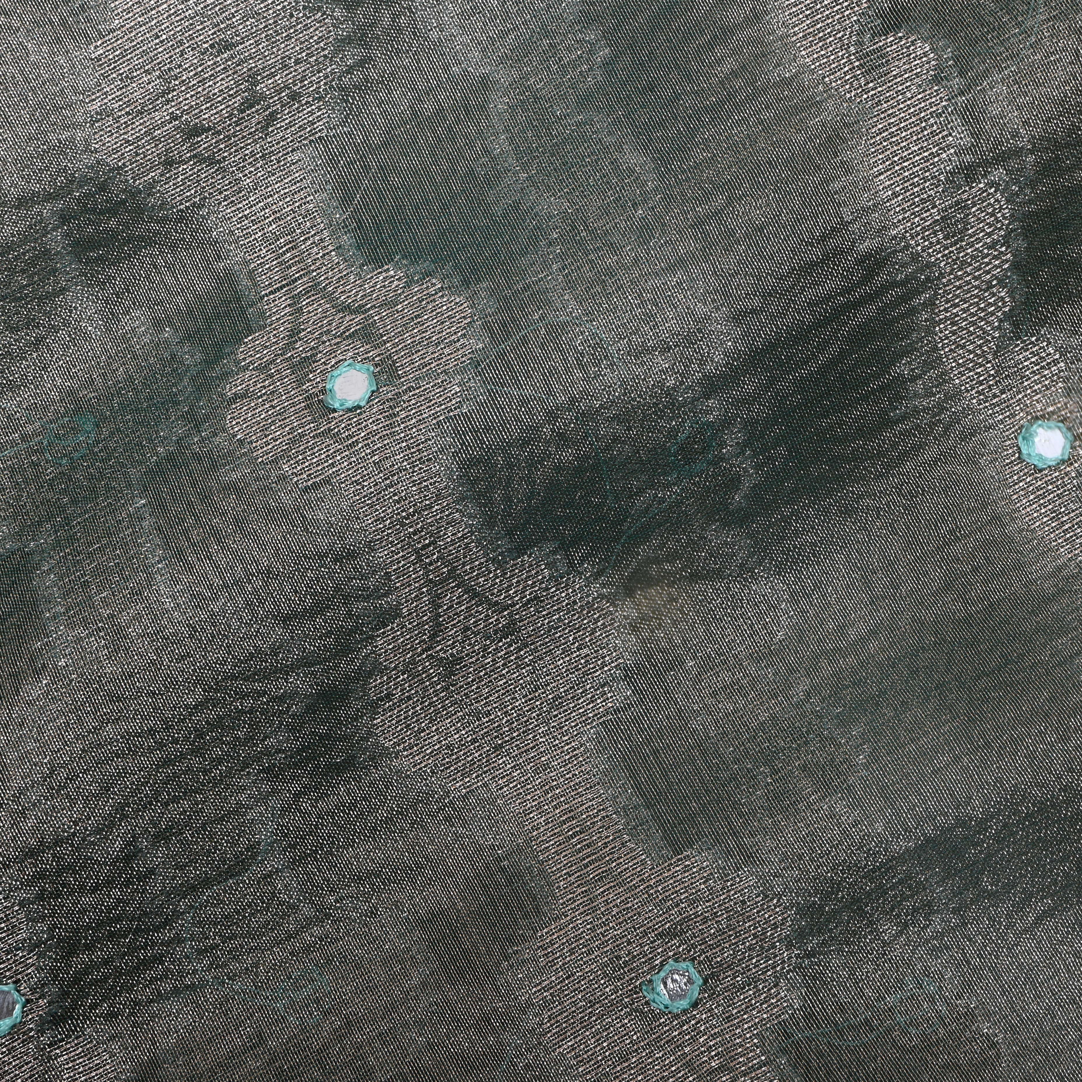 Jewel Gray Zari Woven Tissue Fabric