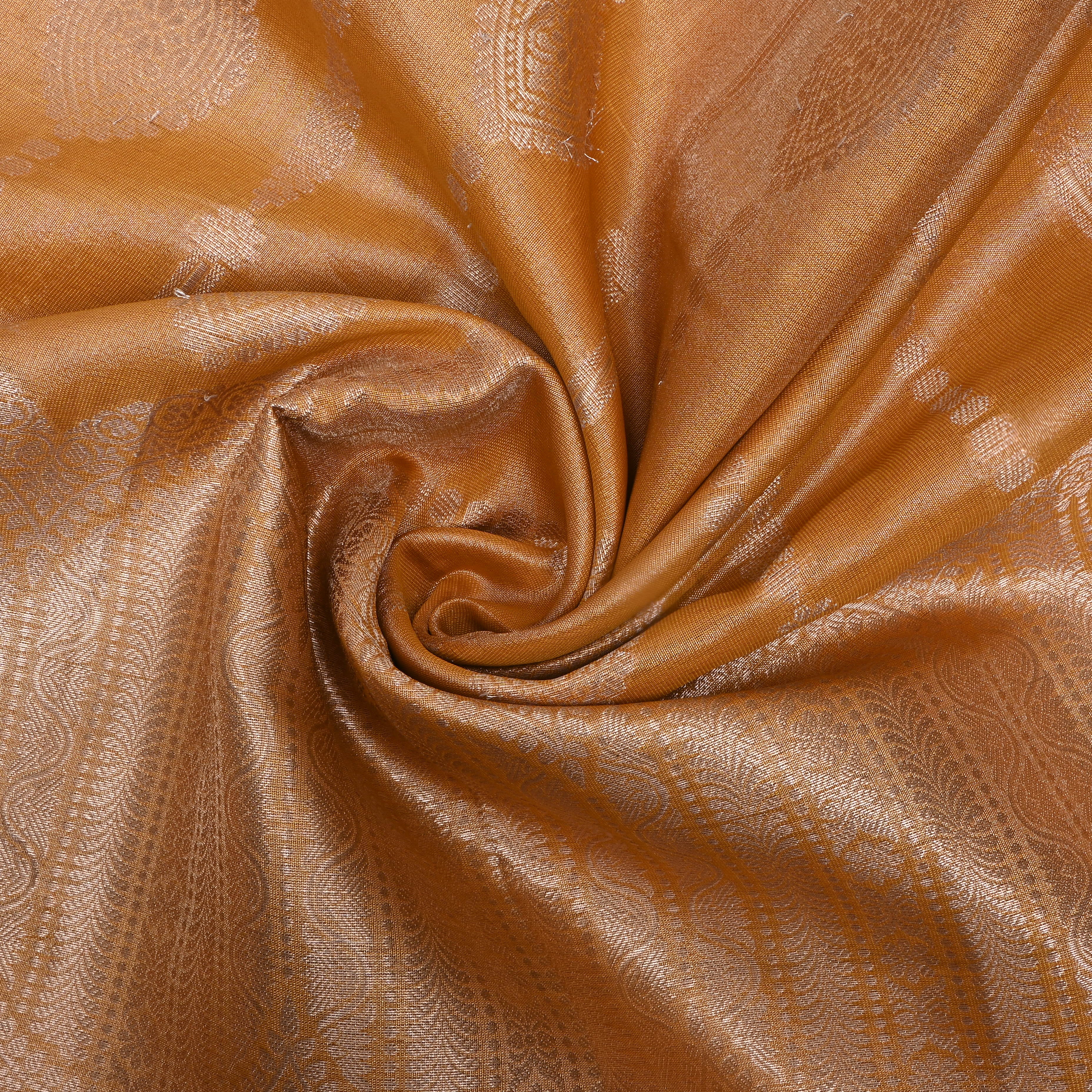 Golden Zari Weave Tissue Fabric