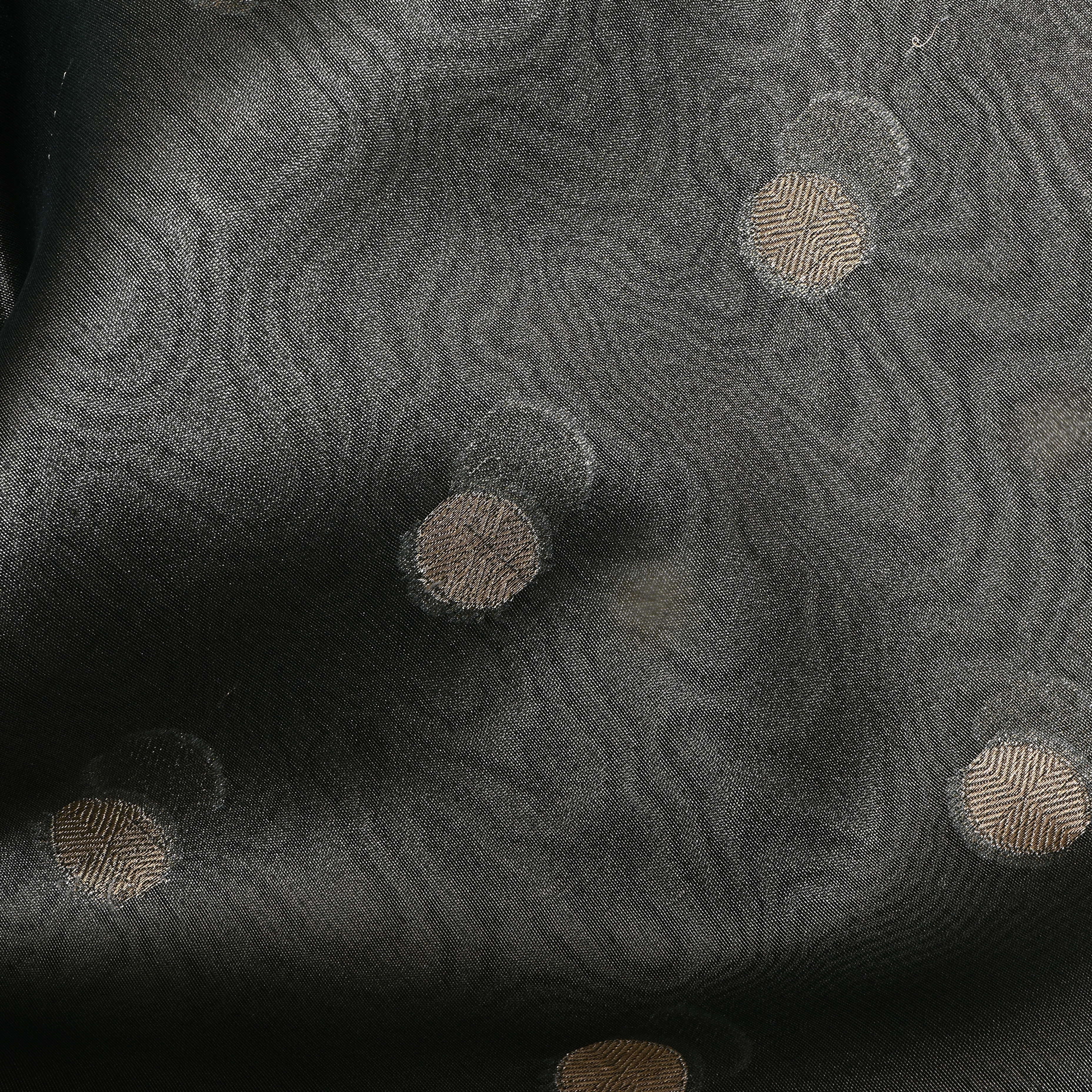 Gray Zari Woven Tissue Fabric