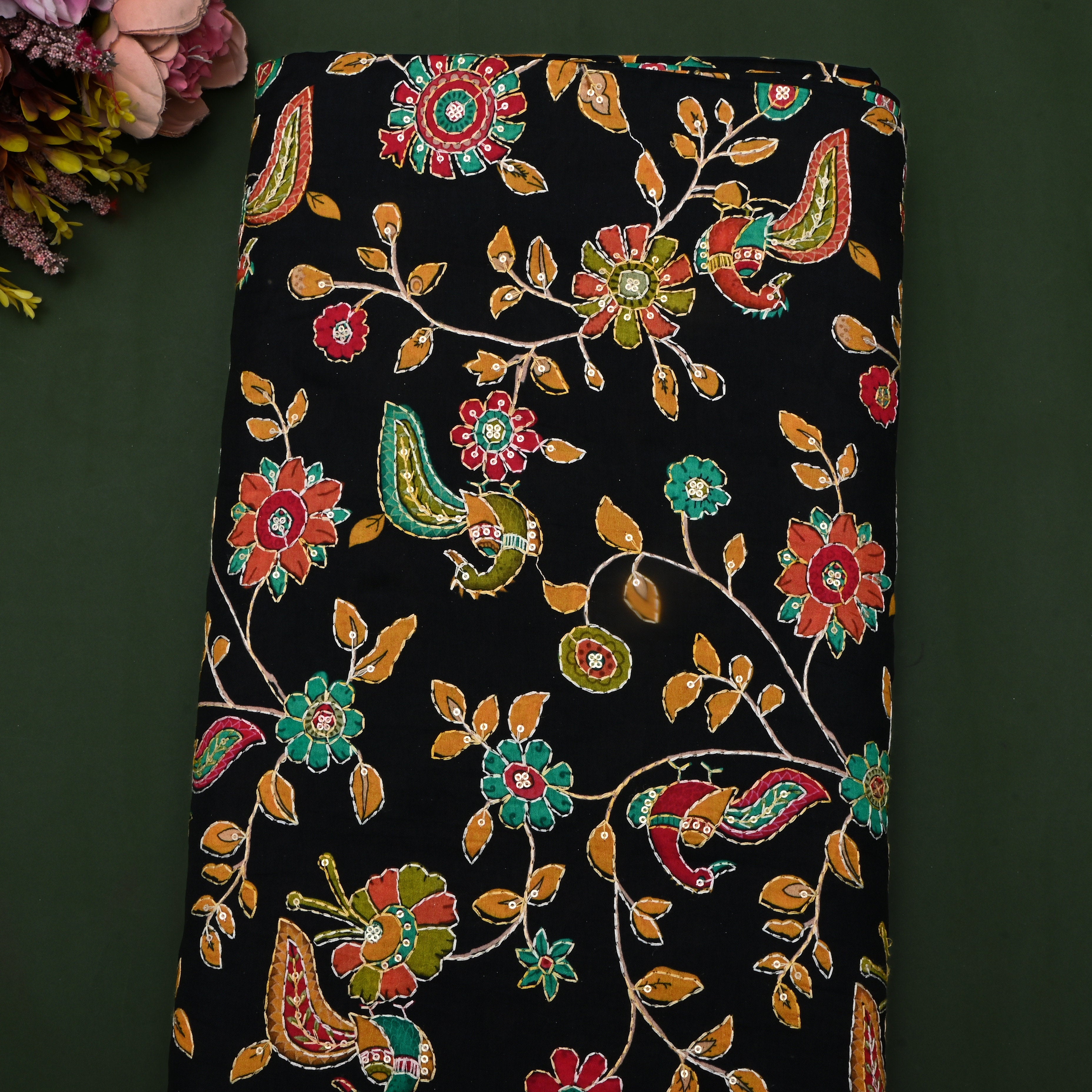 Artistic Kalamkari Fabrics | Order now
