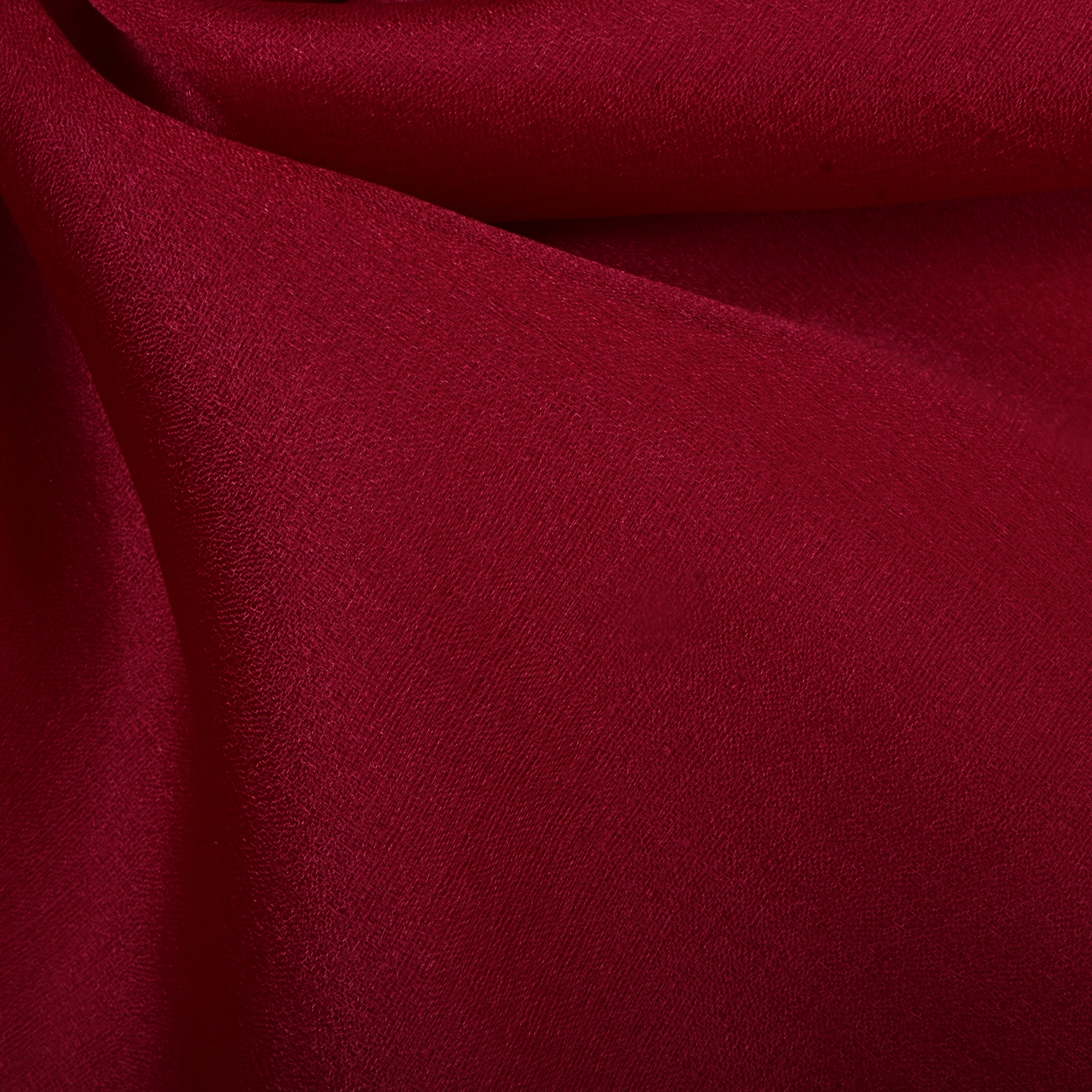 Maroon Solid Organza Fabric