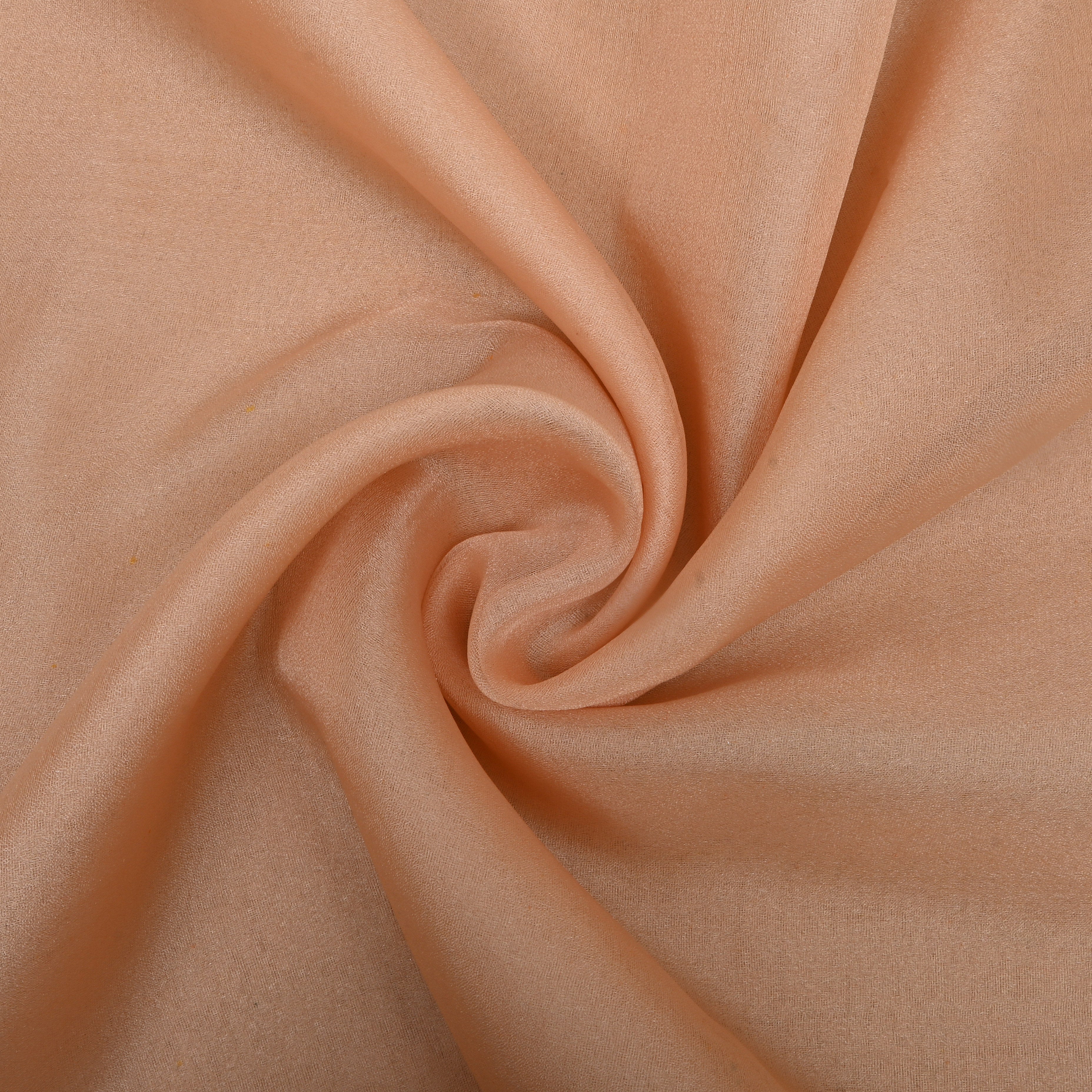 Off White Zari Woven Organza Fabric