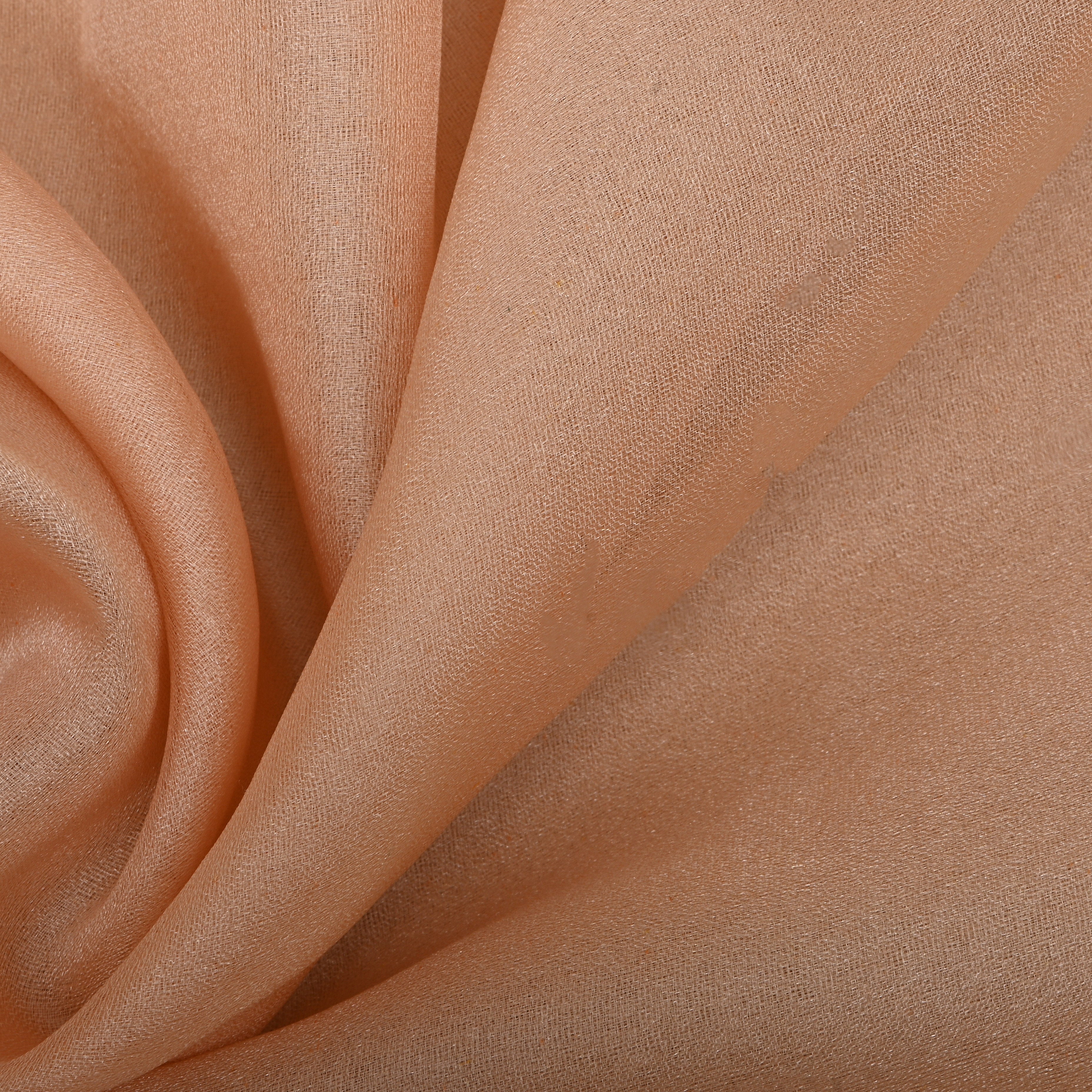 Off White Zari Woven Organza Fabric