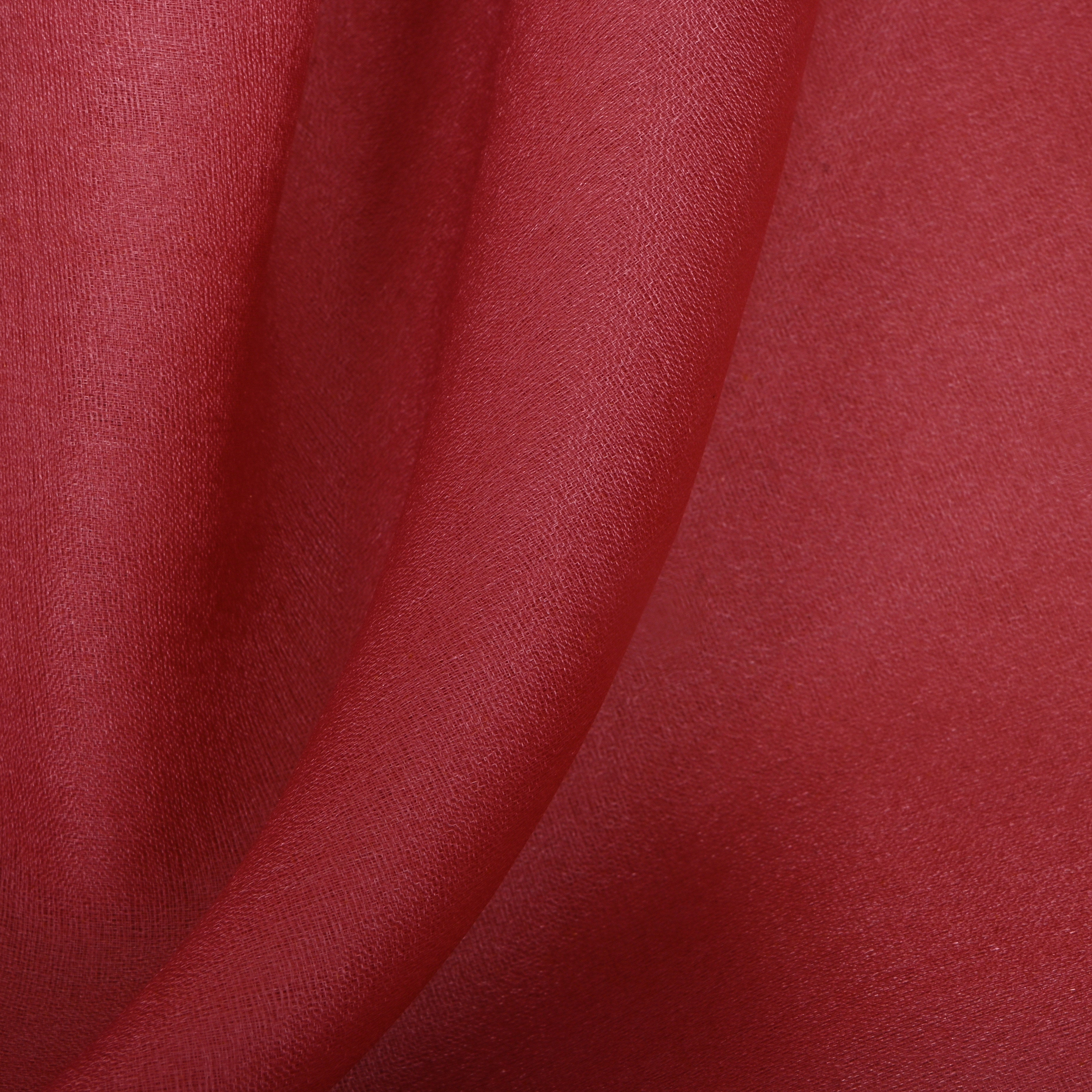 Coral Pink Zari Woven Organza Fabric