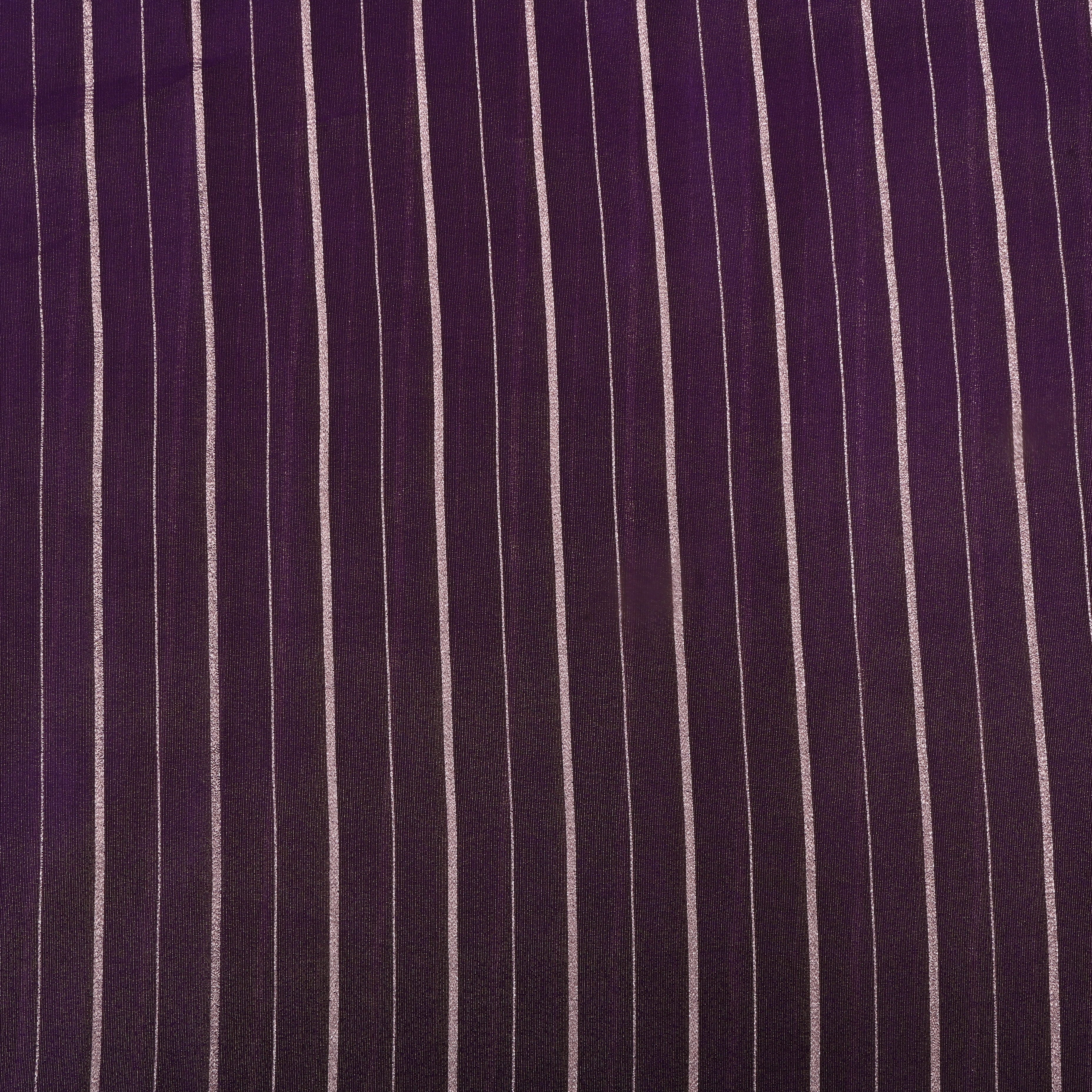 Purple Zari Woven Tissue Fabric