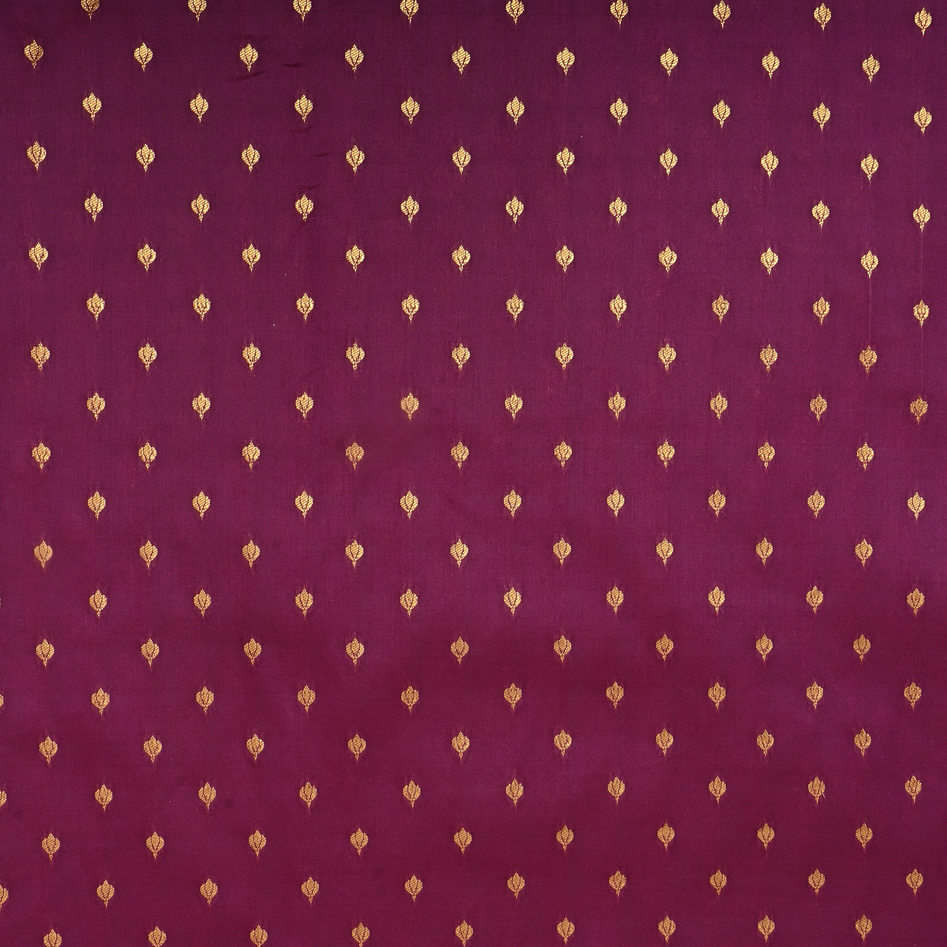 Jamun Zari Woven Silk Fabric