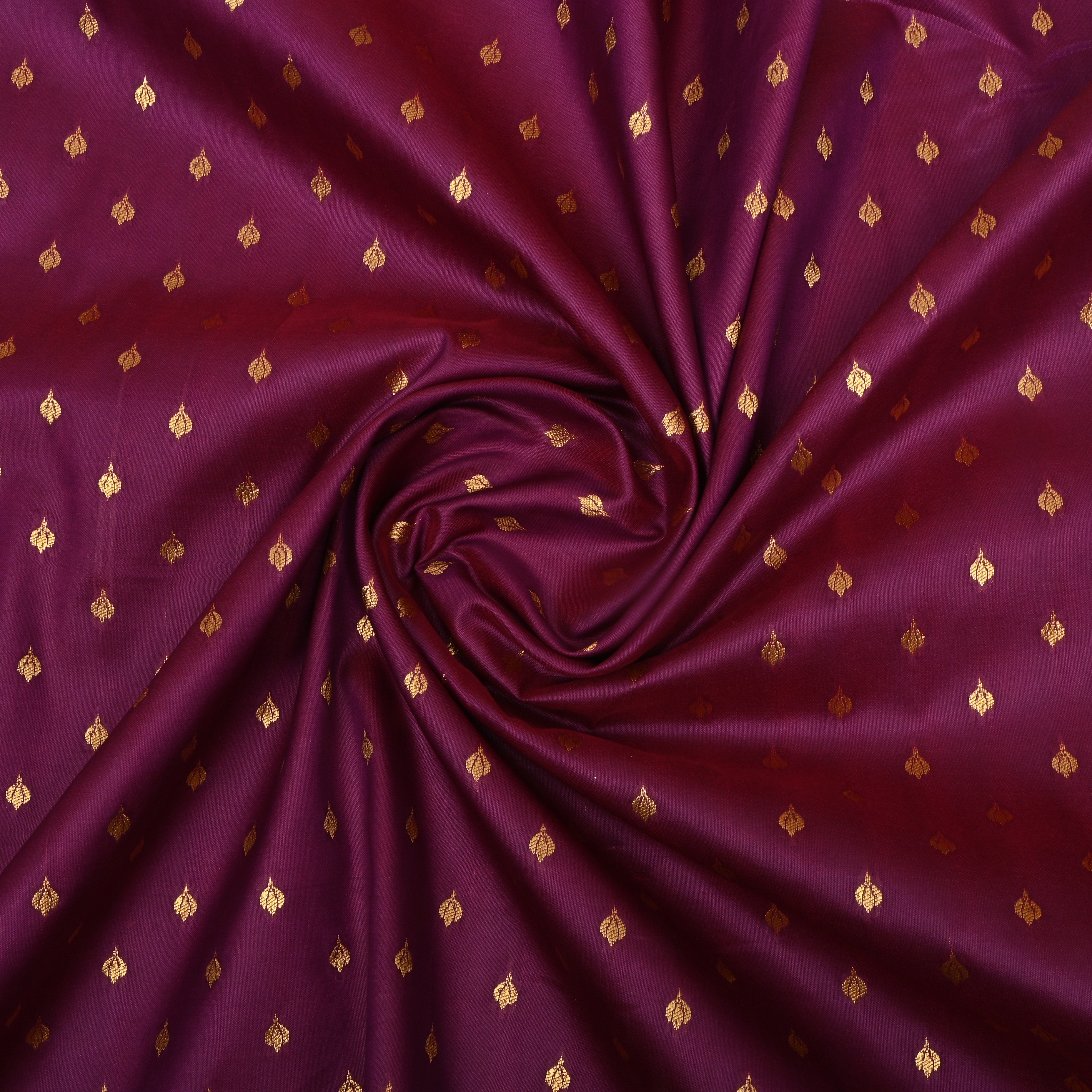 Jamun Zari Woven Silk Fabric