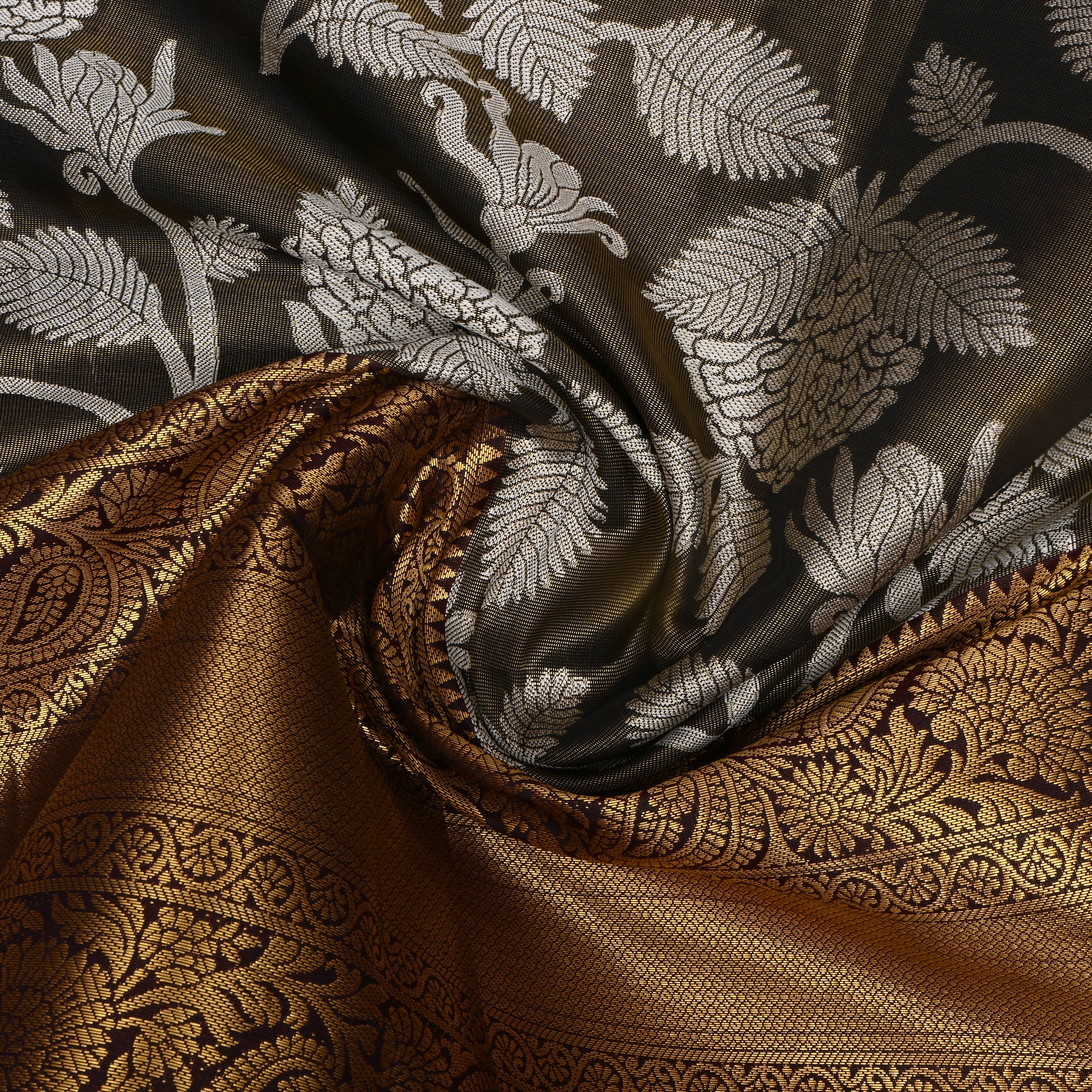 Light Brown Kanjivaram Tissue Fabric
