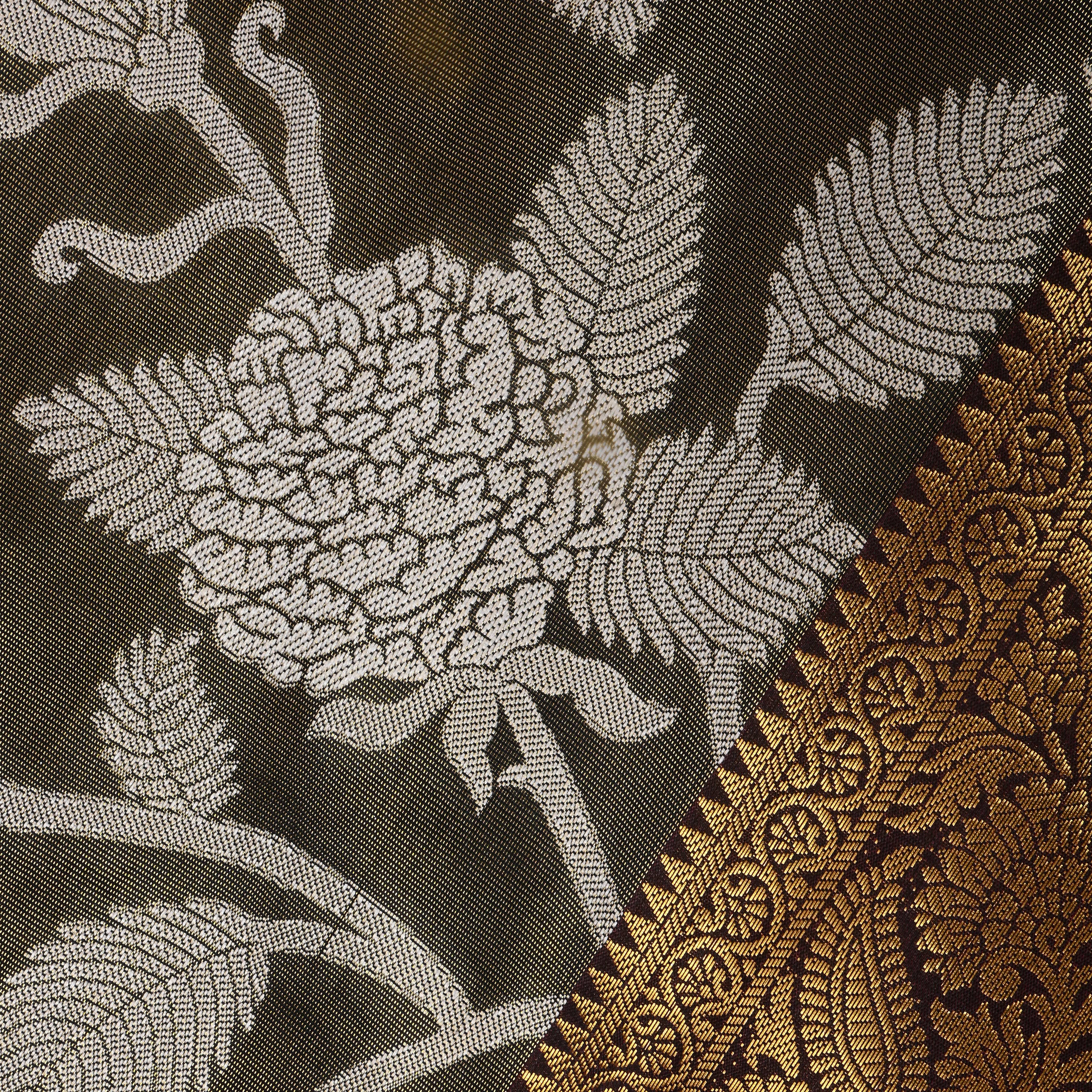 Light Brown Kanjivaram Tissue Fabric