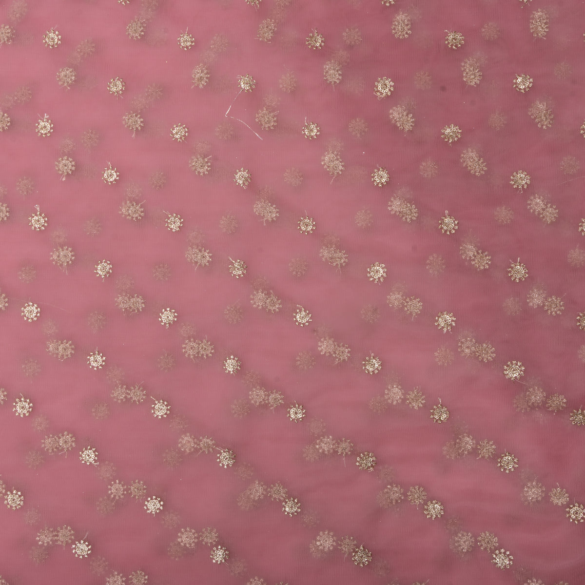 Pink Net Pattern Paper Soft Pink Floral Embroidered Net Fabric| FabricbySinghanai's