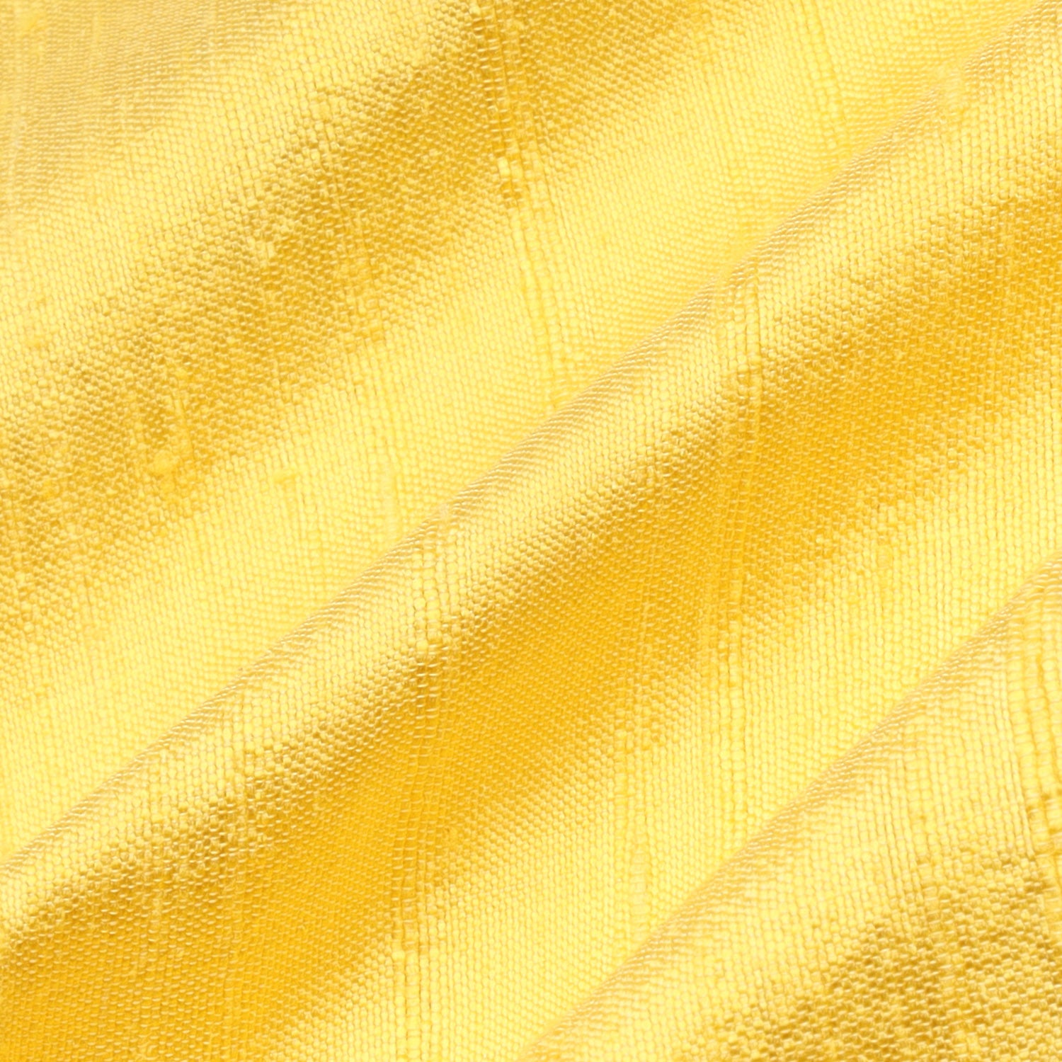 Lemon Yellow Color Plain Silk Fabric