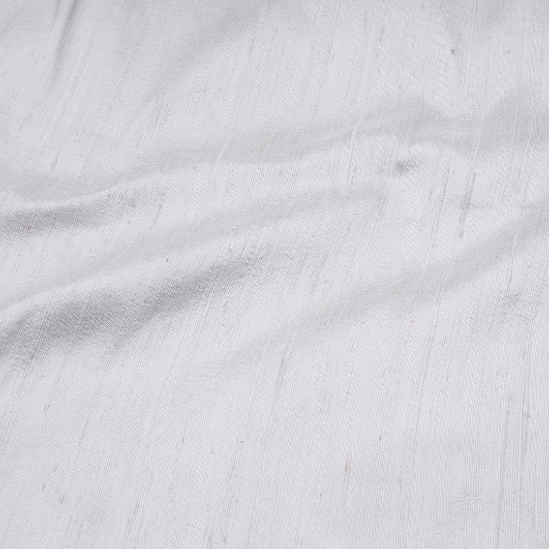 Grey Color Plain Silk Fabric