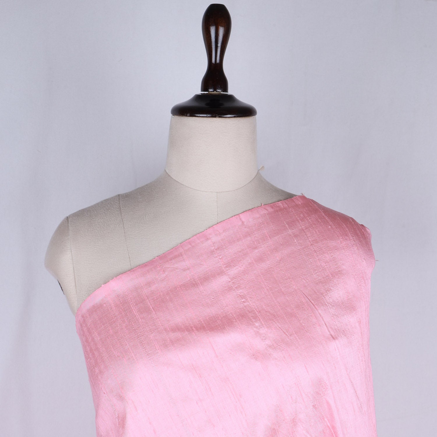 Baby Pink Color Plain Silk Fabric