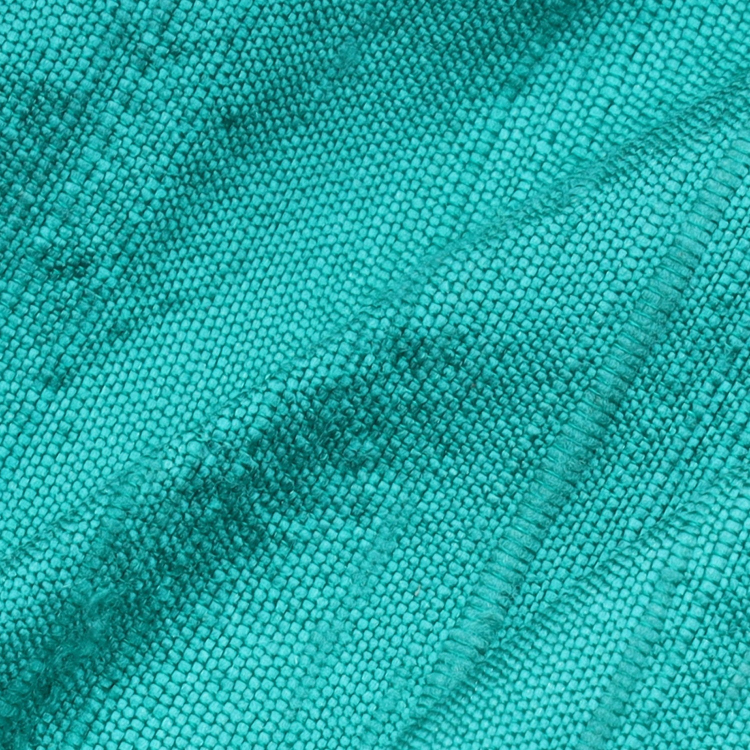 Turquoise Blue Color Plain Silk Fabric