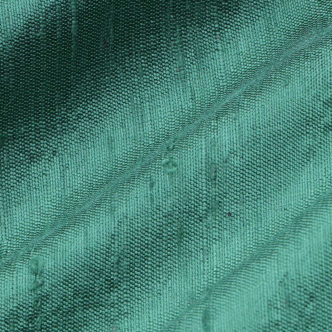 Emerald Green Color Plain Silk Fabric
