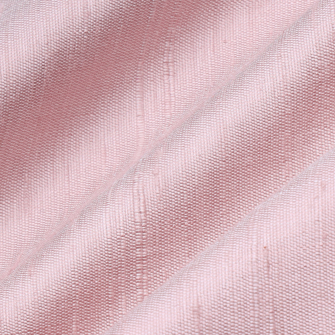 Pastel Rose Pink Color Plain Silk Fabric