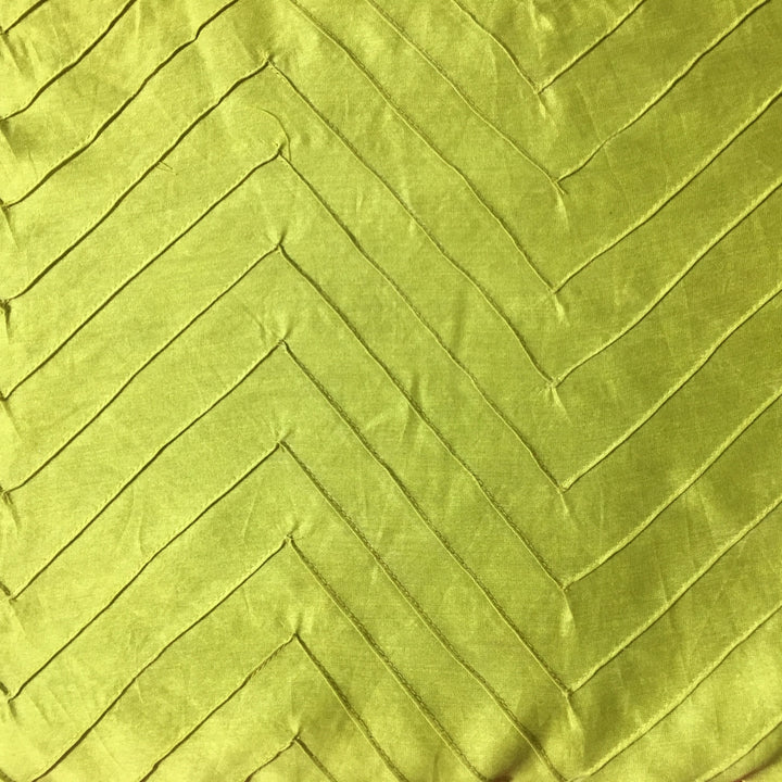 Lime Green Chanderi Embroidery Fabric