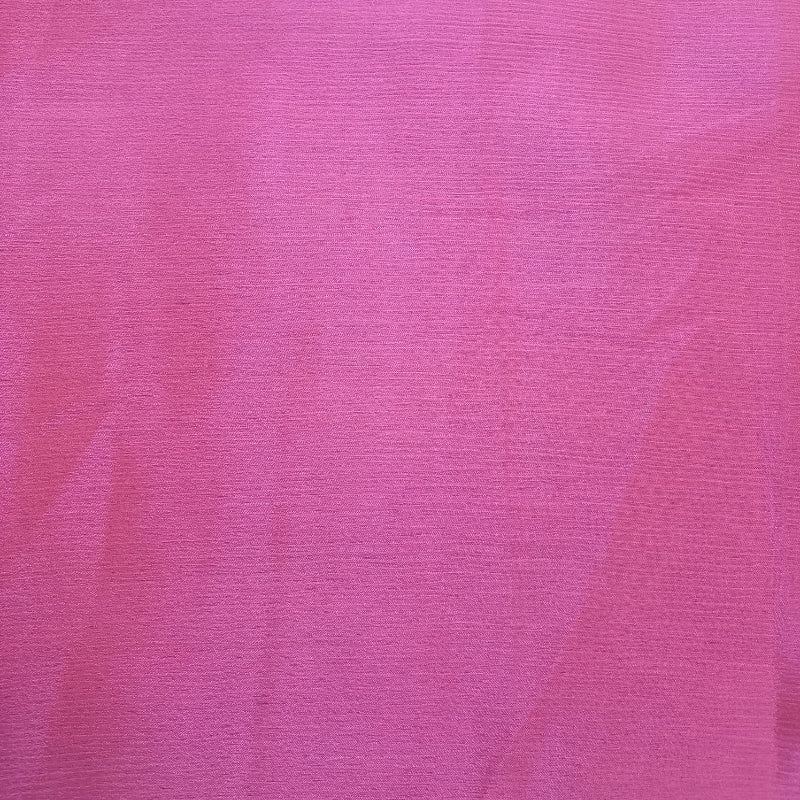 Fuscia Pink Color Plain Chiffon Fabric