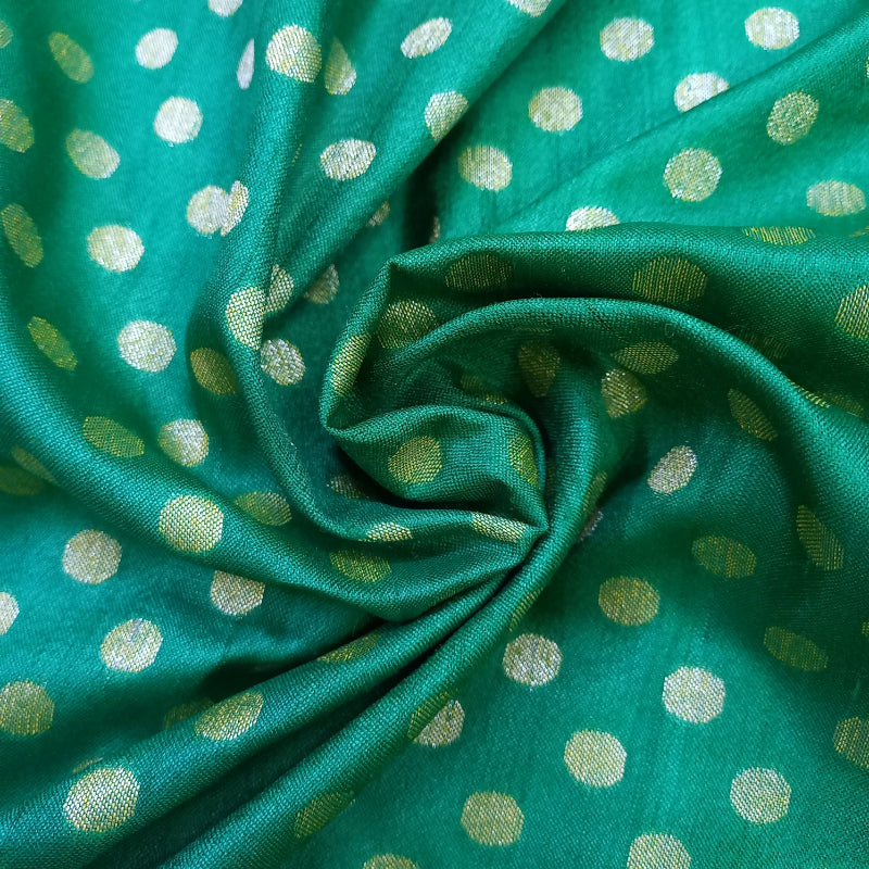 Green Color Jamawer Fabric