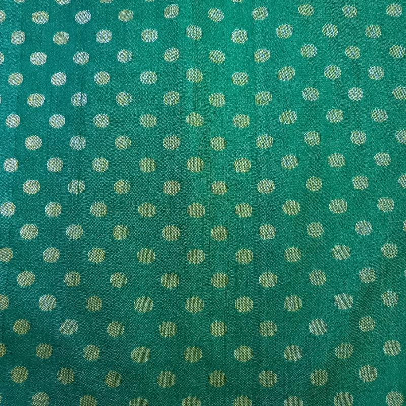 Green Color Jamawer Fabric