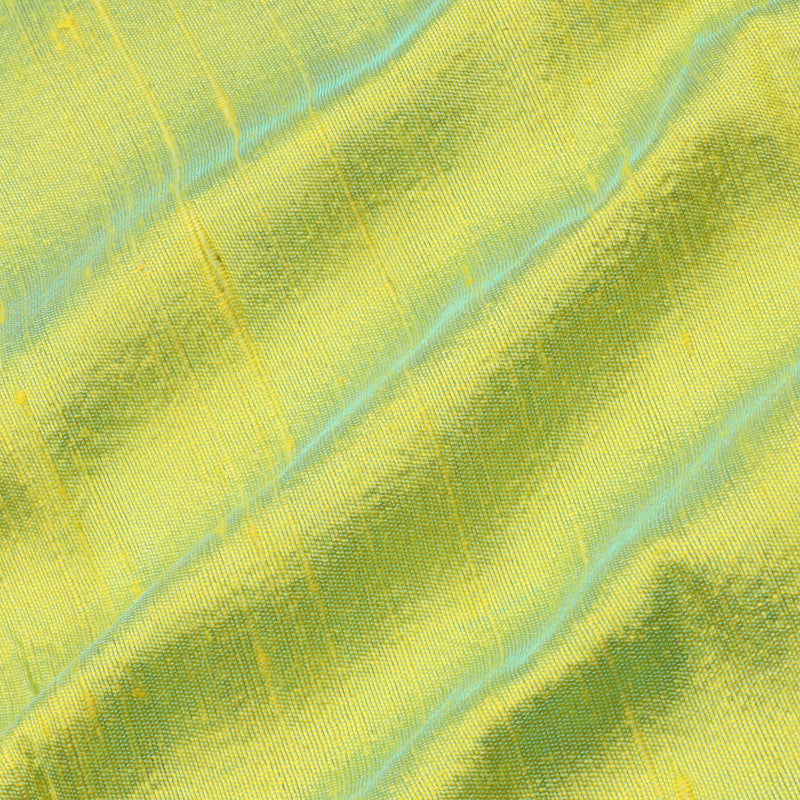 Lime Green Color Plain Silk Fabric