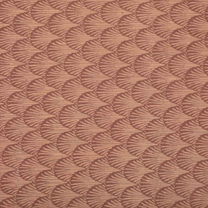 Dark Chestnut Brown Silk Embroidery Fabric