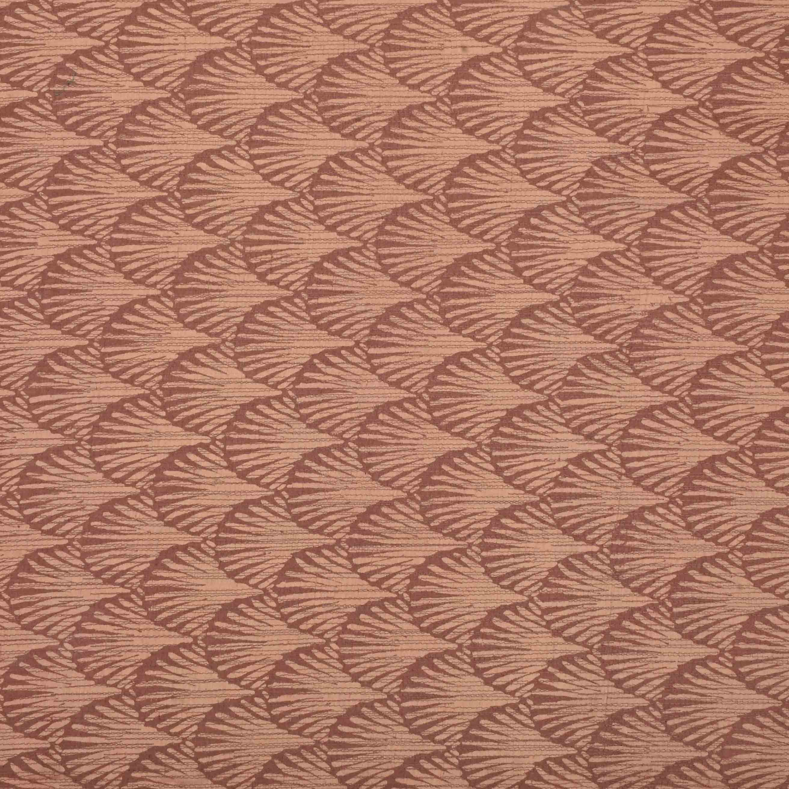 Dark Chestnut Brown Silk Embroidery Fabric