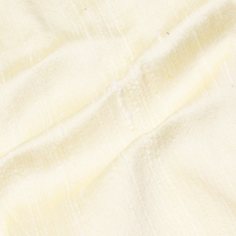 Cream Color Plain Silk Fabric