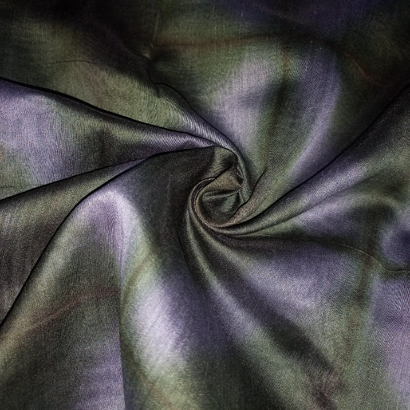 Grey Color Shibori Tie And Dye Chanderi Fabric