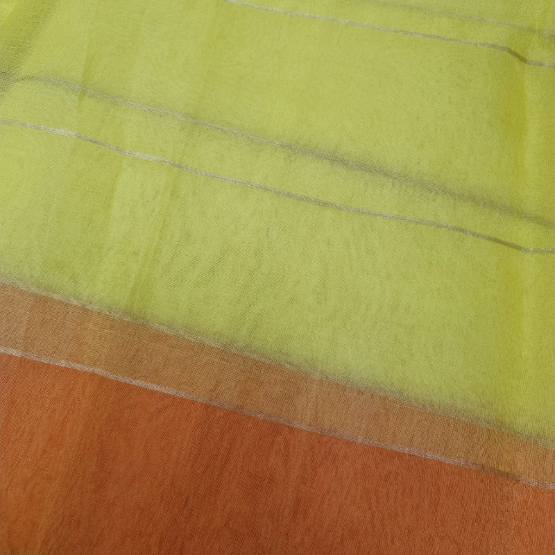 Yellow Color Organza Fabric