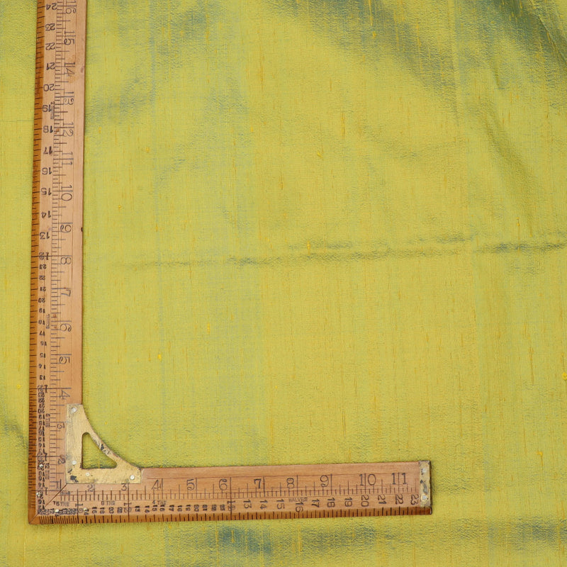 Lime Green Color Plain Silk Fabric