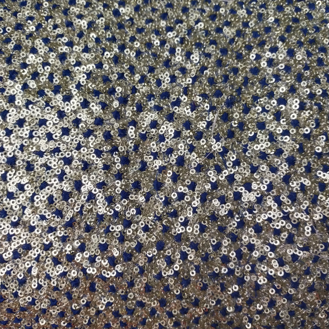 Cream Net Embroidery Fabric