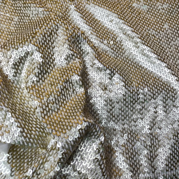 Grey Net Embroidery Fabric