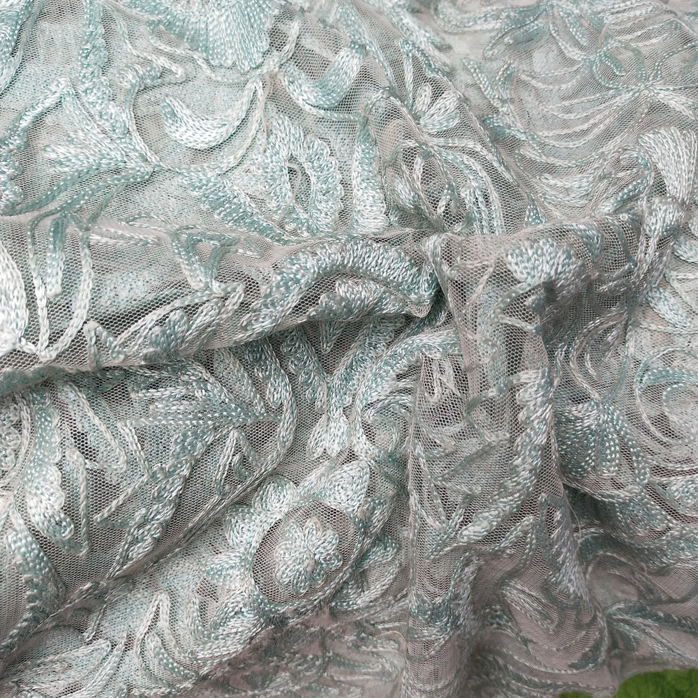 White Net Embroidery Fabric