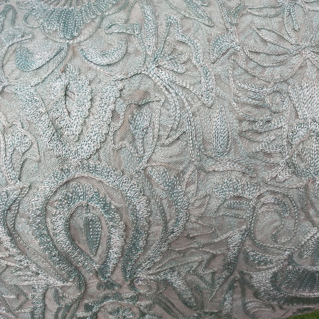 White Net Embroidery Fabric