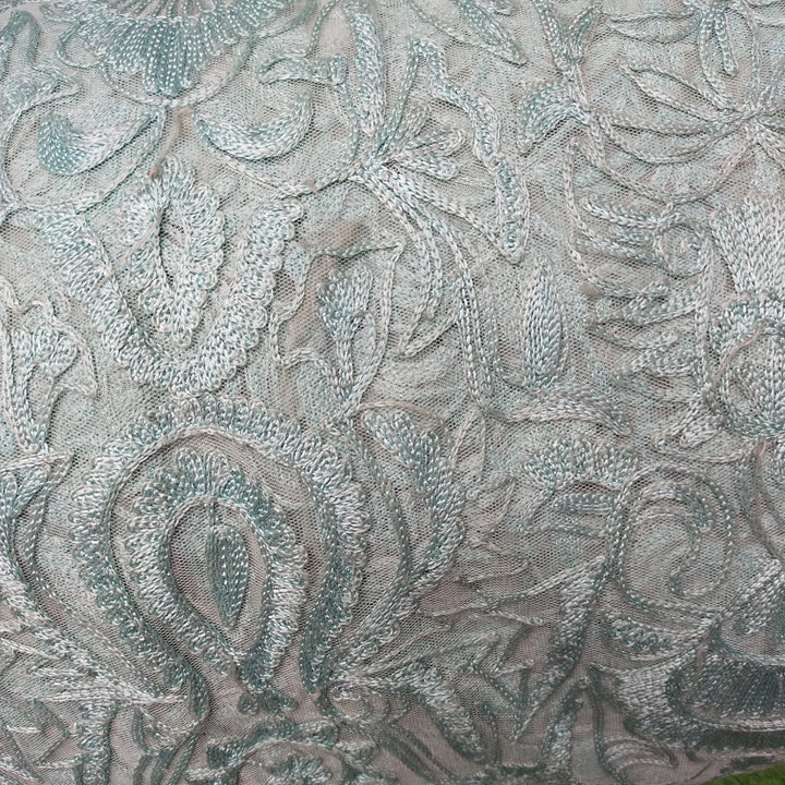 White Net Embroidery Fabric