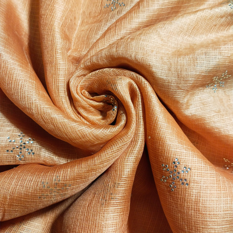 Pale Brown Kota Fabric