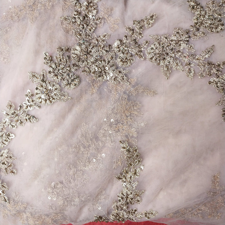 White Net Embroidery Fabric