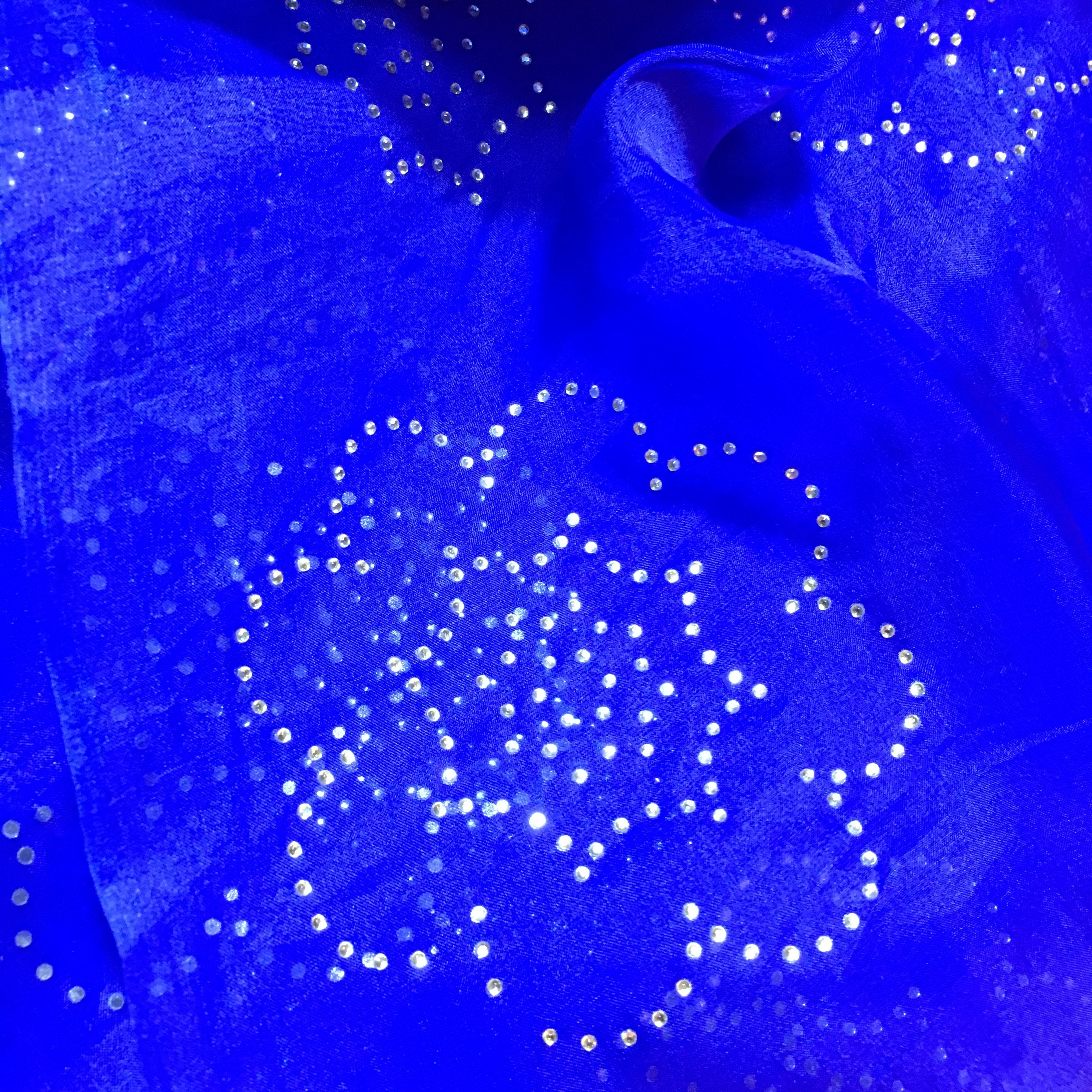 Ultra Blue Organza Embroidery Fabric
