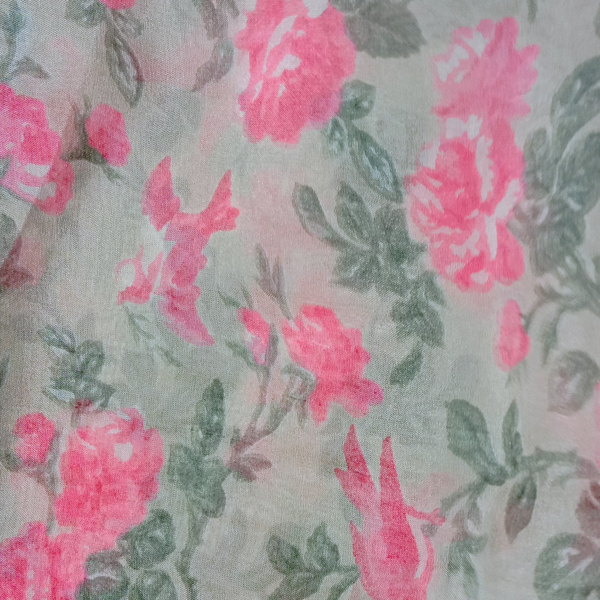 Multicolor Silk Printed Fabric