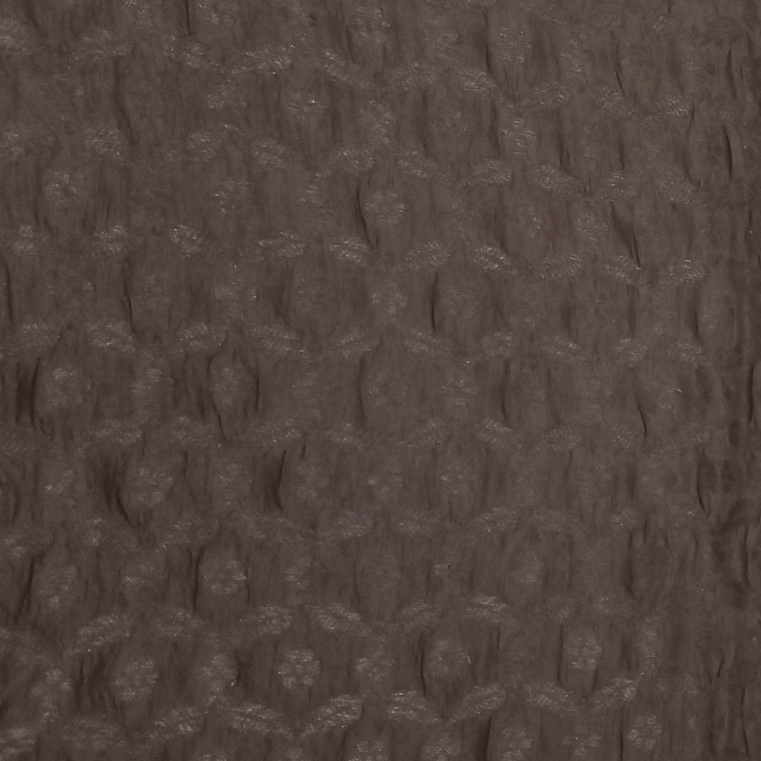 Dark Brown Color Silk Fabric With Jaal Pattern
